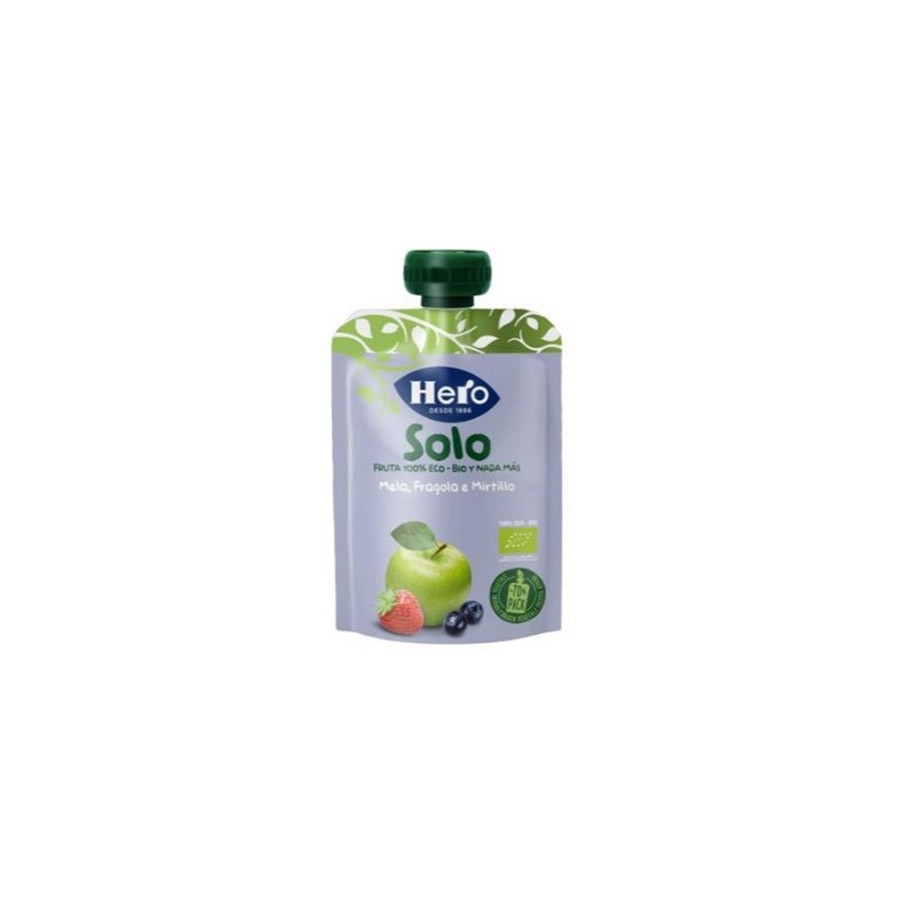 Hero Solo Frutta Frullata Mela/Fragola/Mirtillo Biologico 100g