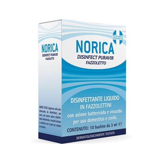 Norica Disinfect Puravir Fazzoletto 10 Bustine