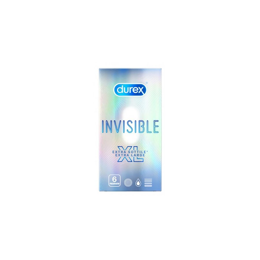 Durex Invisible XL 6 Pezzi