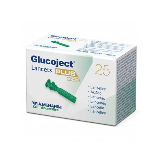 Glucoject Lancets Plus 33G 25 Pezzi