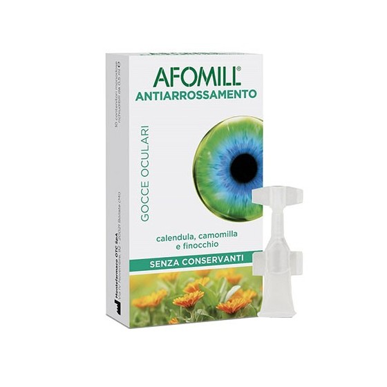 Afomill Antiarrossamento Gocce Oculari 10 Flaconcini