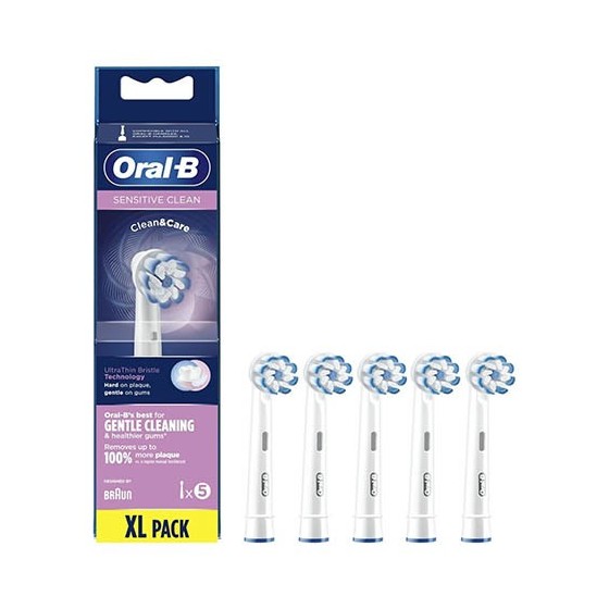 Oral-B Sensitive Clean Testine Di Ricambio 5 Pezzi