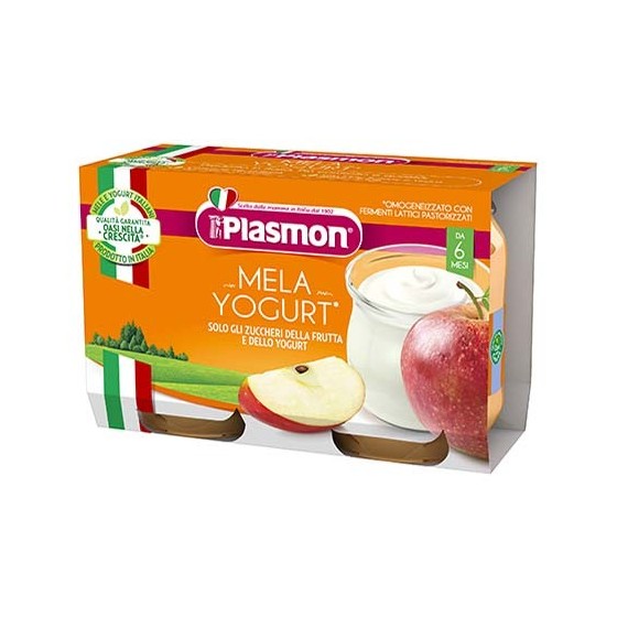 Plasmon Merenda Mela E Yogurt 2x120g