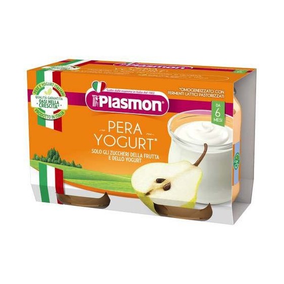 Plasmon Merenda Pera E Yogurt 2x120g