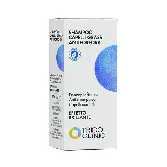 Trico Clinic Shampoo Capelli Grassi Antiforfora 200ml