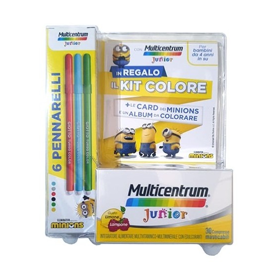 Multicentrum Junior  30 Compresse + Kit Colore Minions