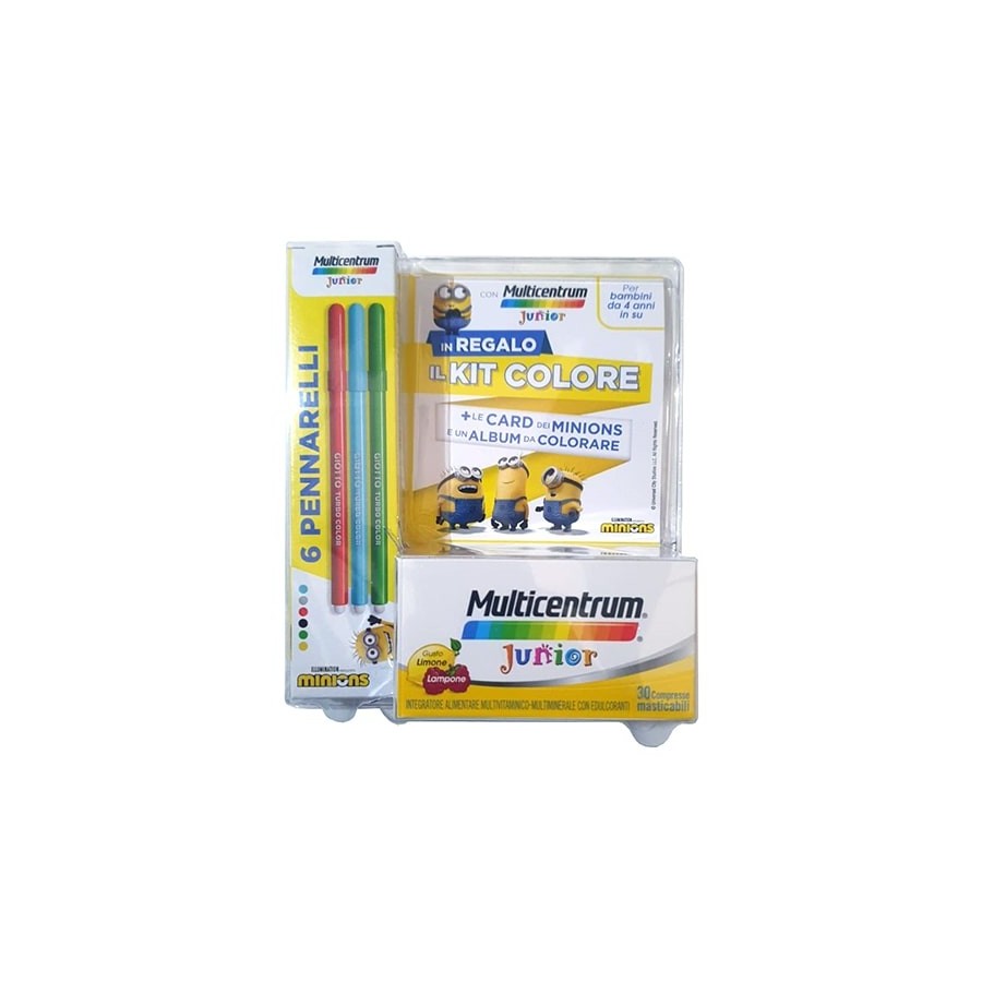 Multicentrum Junior  30 Compresse + Kit Colore Minions