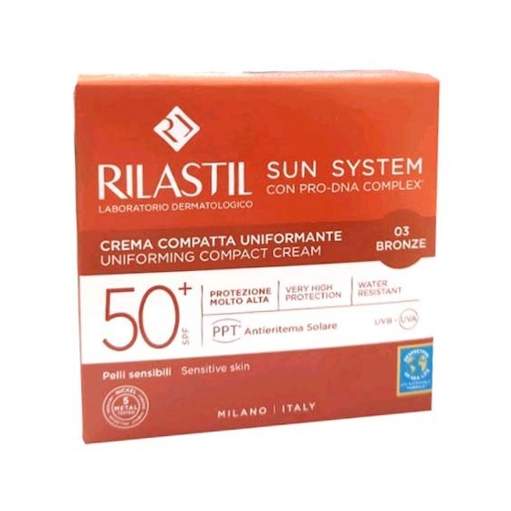 Rilastil Sun System Crema Compatta Uniformante SPF50+ Bronze 10g