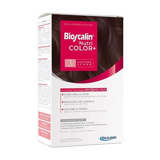 Bioscalin Nutricolor Plus Colorazione Capelli 3 Castano Scuro