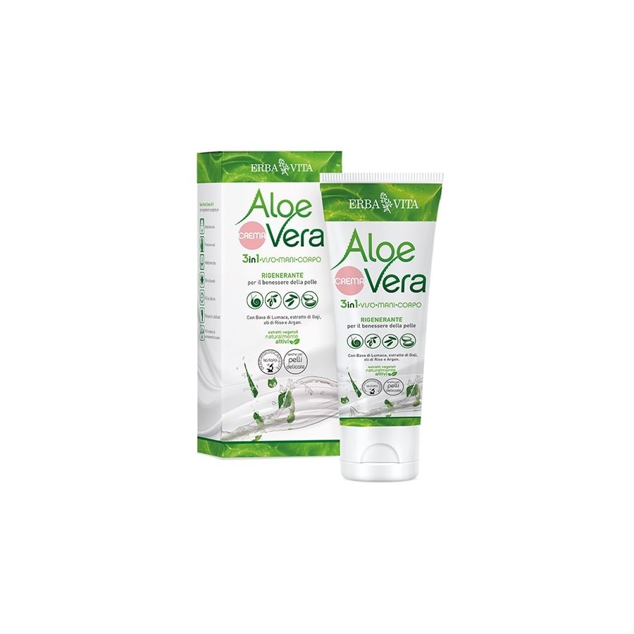 Aloe Vera Crema 3 In 1 Viso-Mani-Corpo 200ml