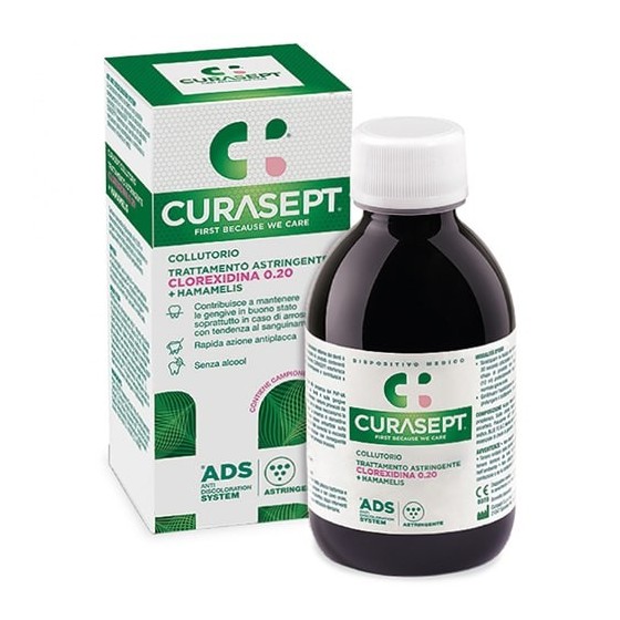 Curasept Collutorio Trattamento Astringente Clorexidina 0.20% ADS 200ml
