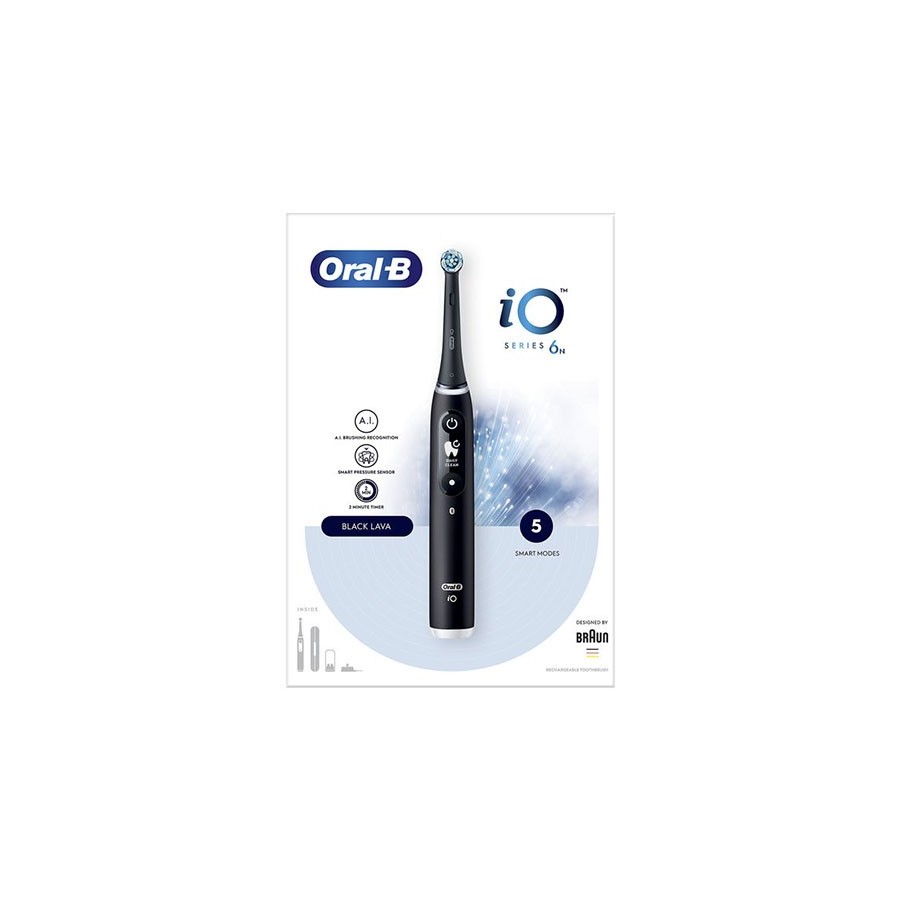 Oral-B iO Series 6N Spazzolino Elettrico Black Lava