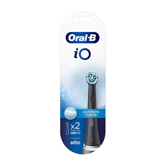 Oral-B iO Ultimate Clean Testine Di Ricambio Nere 2 Pezzi