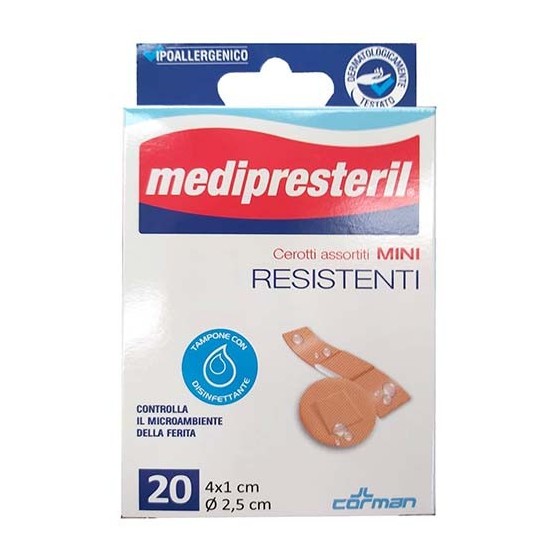 Medipresteril Cerotti Assortiti Mini Resistenti 20 Pezzi