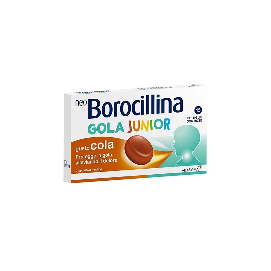Neoborocillina Gola Junior Gusto Cola 15 Pastiglie