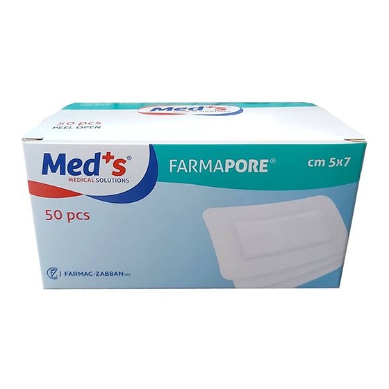 Meds Farmapore Medicazione Adesiva 5x7cm 50 Pezzi