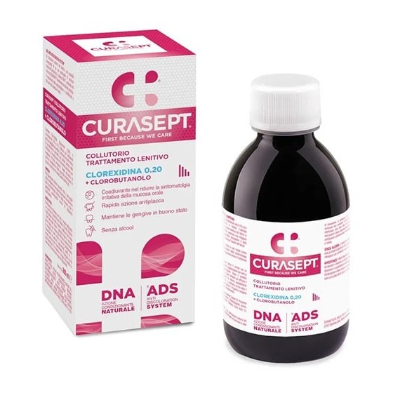 Curasept Collutorio Trattamento Lenitivo Clorexidina 0.20% DNA+ADS 200ml