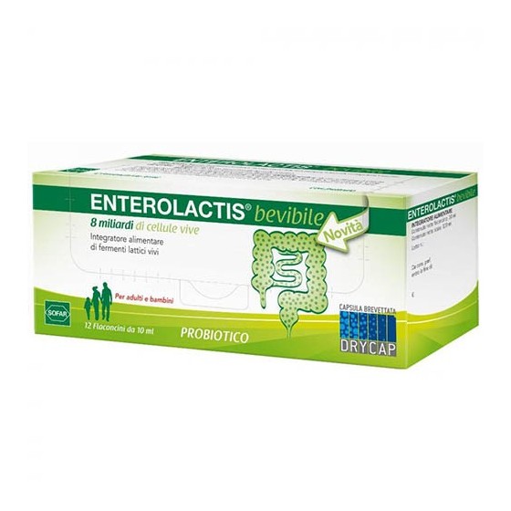 Enterolactis Bevibile 12 Flaconcini 10ml