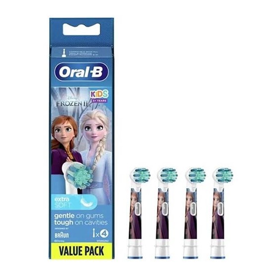 Oral-B Kids Testine Di Ricambio Disney Frozen II 4 Pezzi