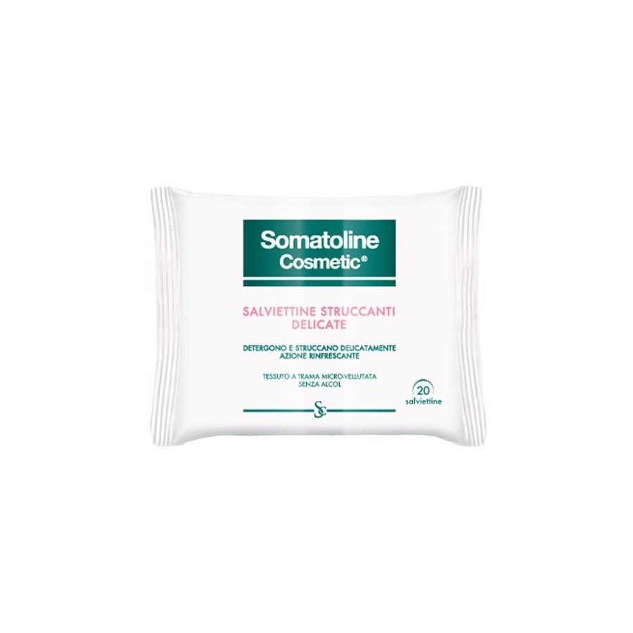 Somatoline Cosmetic Salviettine Struccanti Delicate 20 Pezzi