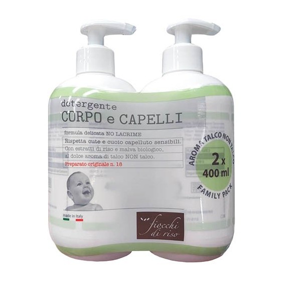 Fiocchi Di Riso Detergente Corpo E Capelli Family Pack 2x400ml