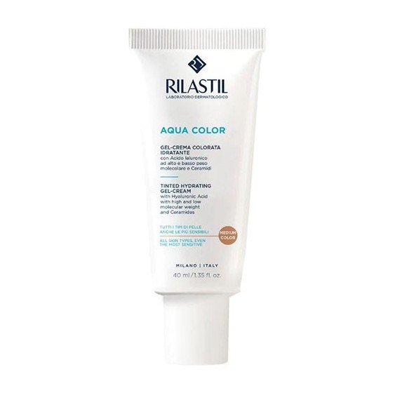 Rilastil Aqua Color Gel-Crema Colorata Idratante Medium 40ml