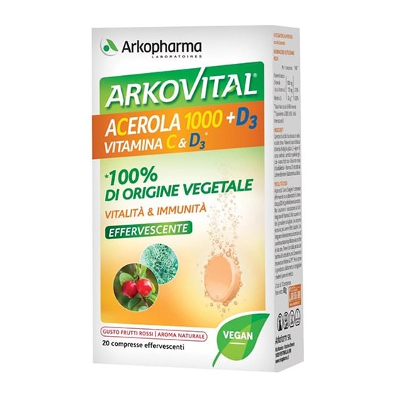 Arkovital Acerola 1000 + D3 20 Compresse