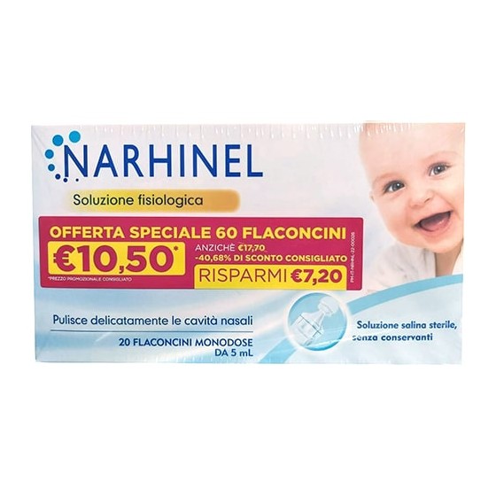 Narhinel Soluzione Fisiologica 60 Flaconcini