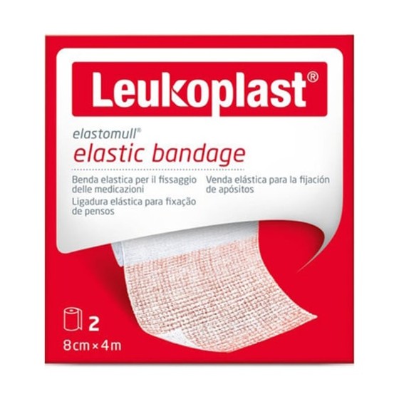 Leukoplast Elastomull Benda Elastica 8x400cm 2 Pezzi