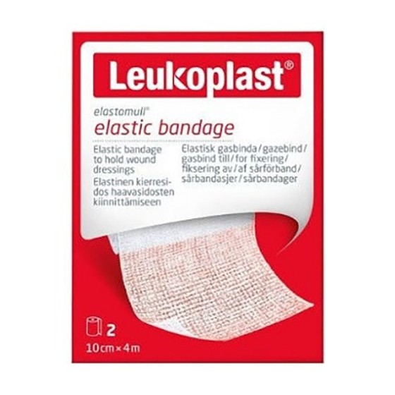 Leukoplast Elastomull Benda Elastica 10x400cm 2 Pezzi