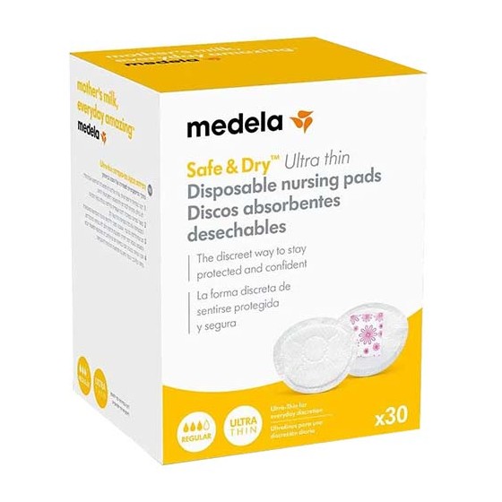 Medela Safe&Dry Coppetta Assorbilatte Ultra Thin Regular 30 Pezzi