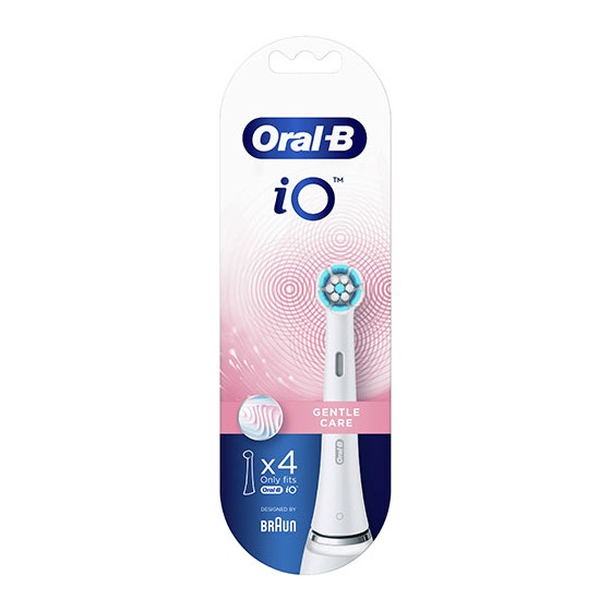 Oral-B iO Gentle Care Testine Di Ricambio Bianche 4 Pezzi