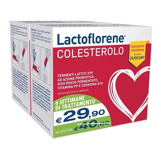 Lactoflorene Colesterolo Bipack 20+20 Bustine