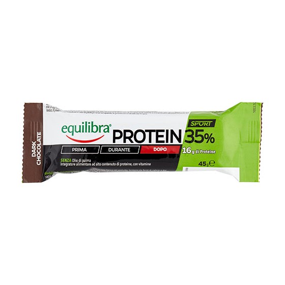 Equilibra Protein 35% Barretta Proteica Dark Chocolate 45g