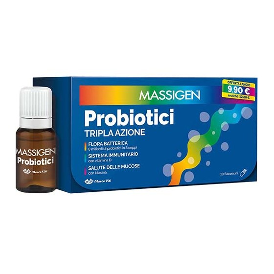Massigen Probiotici 10 Flaconcini 8ml