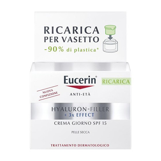 Eucerin Hyaluron-Filler Crema Giorno SPF15 Ricarica 50ml