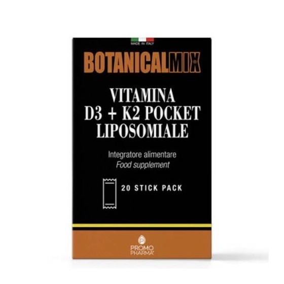 Botanicalmix Vitamina D3+K2 Pocket Liposomiale 20 Stick
