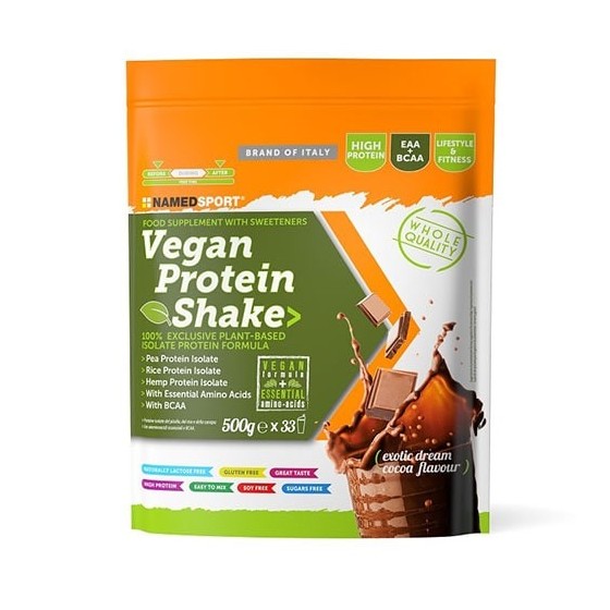 Named Sport Vegan Protein Shake Gusto Exotic Dream Cocoa 500Gr