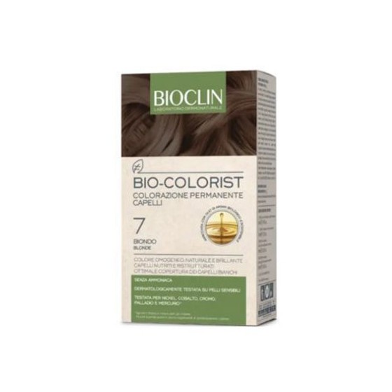 Bioclin Bio-Colorist 7 Biondo 50 ml di Crema Colorante + 75 ml di Rivelatore