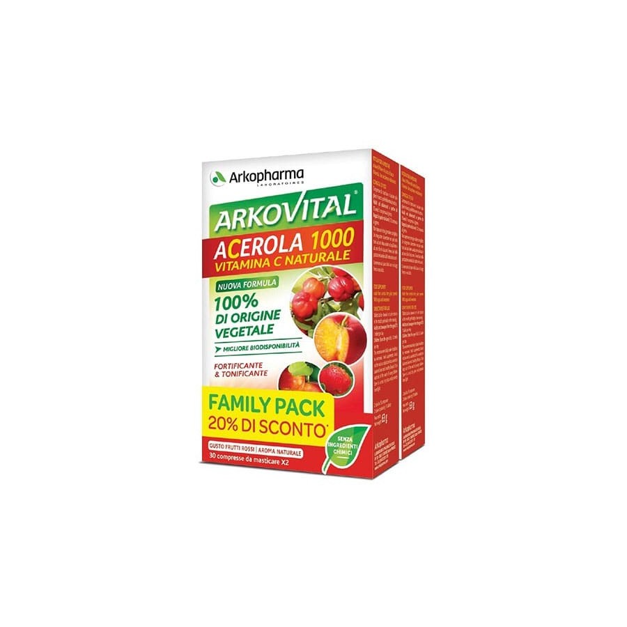 Arkovital Acerola 1000 Family Pack 2x30 Compresse