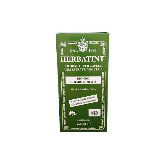 Herbatint 8D Biondo Chiaro Dorato 265 ml