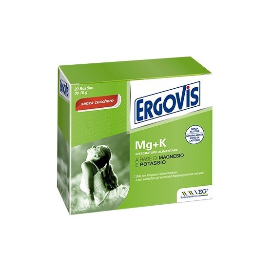 Ergovis Mg+K  Magnesio E Potassio Senza Zucchero 20 Bustine