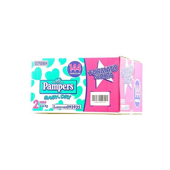 Pampers Baby Dry Dwct Min144Pz