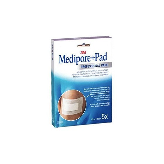 Medipore + Pad Medicazioni In Tnt 10x10cm 5 Pezzi