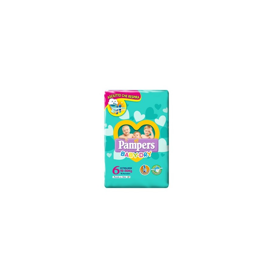 Pampers Baby Dry Dwct Xl 14Pz