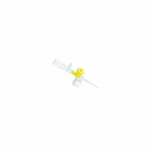 Ago Cannula 2 Vie G24 Con Alette Giallo