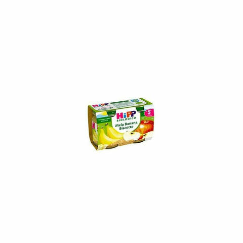 Hipp Bio Omogeneizzato Mela/Banana/Biscotto 2x125g