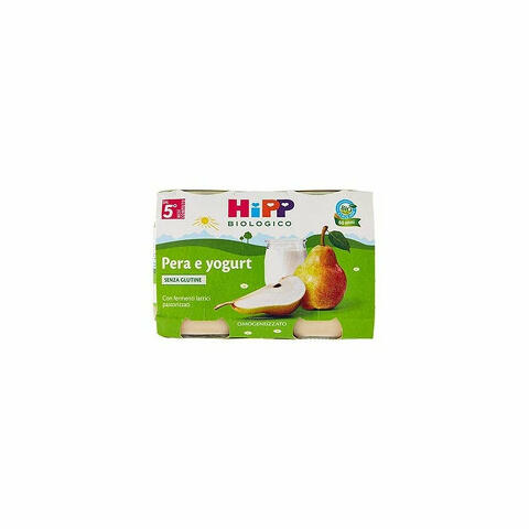 Hipp Biologico Omogeneizzato Pera E Yogurt 2x125g