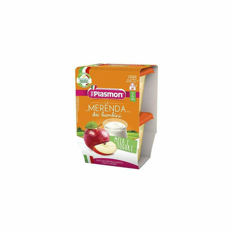 Plasmon La Merenda Dei Bambini Mela E Yogurt 2x120g