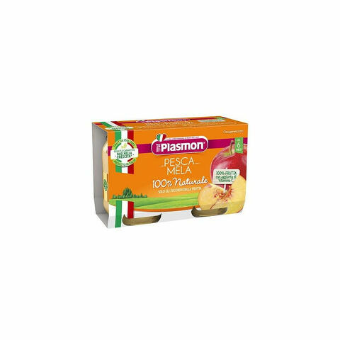 Plasmon Omogeneizzato Pesca Con Mela 2x104g